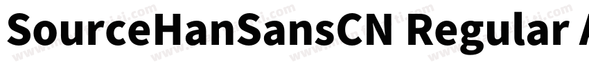SourceHanSansCN Regular Arial Un字体转换
